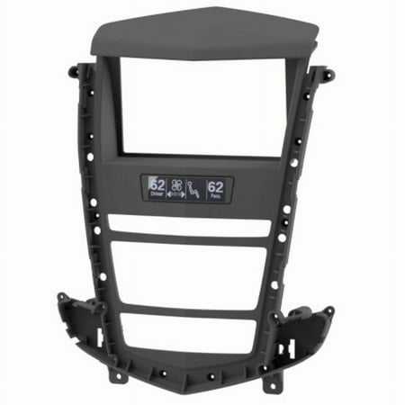 Metra - Dash Kit for Select 2010-2012 Cadillac SRX Vehicles - Black With Silver