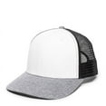 thumbnail image 4 of Outdoor Cap RGR-200M Mesh Back, Polyester/Spandex Cap-White/Black/Heathered Grey, 4 of 8