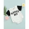 thumbnail image 3 of Bagilaanoe Baby Boys Clothes 3 6 12 18 Months Newborn Infant Short Sleeve Mamas Boy Romper Cotton Bodysuit Playsuit Summer Casual Tops, 3 of 8
