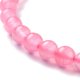 thumbnail image 3 of Natural White Jade Beads Round Dyed Pearl Pink 6mm Hole: 1mm about 58~61pcs/strand 37.5~38.5cm, 3 of 3
