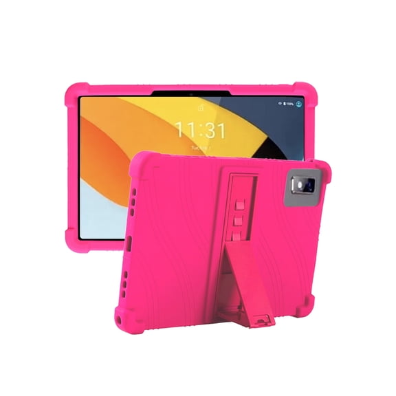 Silicone Case for BYYBUO A10 10 inch, Soft Flexible Shockproof Protective Tablet Cover, Anti-Scratch & Lightweight Slim Design-Rosered