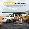 thumbnail image 6 of BUNKER INDUST 270-Degree Free-Standing Vehicle Awning with 3-Color LED Light - Driver-Side Weatherproof Overland Awning for SUV/Van/Truck/Camper, 6 of 9