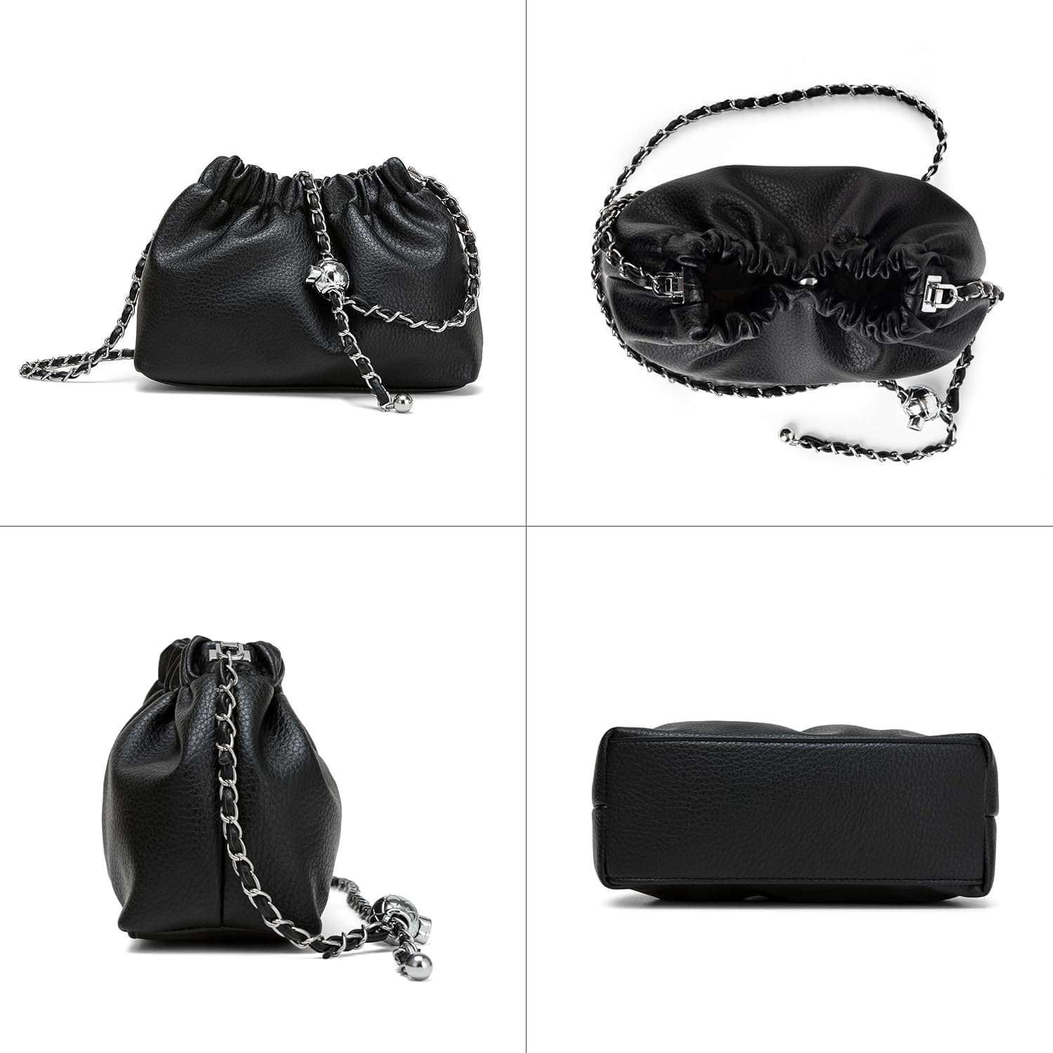 Small Crossbody Bag For Women Trendy.Dumpling Bag Clutch Purse For Women Evening Bag Cloud Purse Vegan Leather Hobo Bag