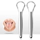 thumbnail image 1 of 2 Pack Tongue Scraper,Stainless Steel Tongue Cleaners,Tongue Scraper for Adults, Reduce Bad Breath and Fresh Breath(Silver), 1 of 5