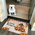 thumbnail image 2 of Happy Thanksgiving Pomeranian Welcome Thankful Fall Autumn Pumpkin Doormat Pom Dog Lover Gifts Indoor Outdoor Welcome Mat - 02021, 2 of 5