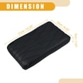 thumbnail image 4 of Unique Bargains 31x16x5cm 12.20"x6.30"x1.97" Universal Car Armrest Box Pad Armrest Booster Pads Faux Leather Black, 4 of 6