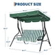 thumbnail image 3 of Garvee columpio de patio para 3 personas con base, toldo ajustable y cojín removible, estructura resistente con capacidad de 500 lb para jardín o terraza, 3 of 8