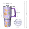 thumbnail image 2 of 40 Oz Halloween Tumbler with Handle and Straw, Skeleton Witch Ghost Cat Insulated Tumbler, Halloween Birthday Gifts for Women Adults Teenagers, 2 of 5