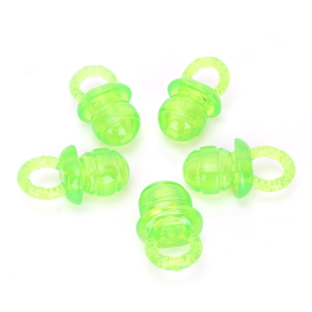 unids/set chupete en forma de mordedor para perros de compañía, juguete interactivo para masticar con sonido para la dentición (verde)