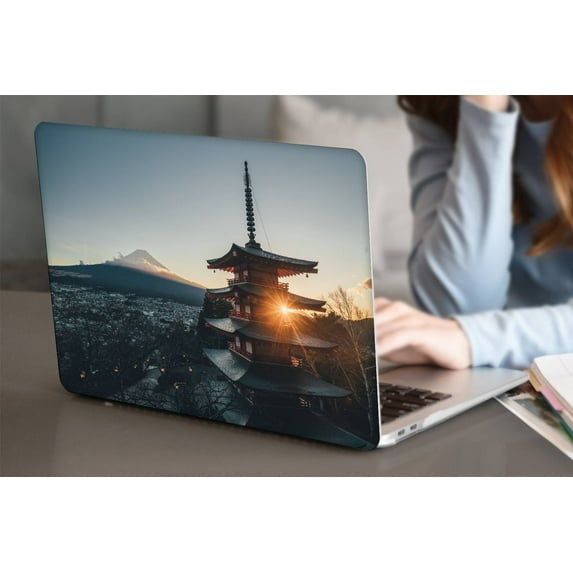 Hard Case Shell Cover Compatible with MacBook Pro 14 inchs with XDR Display & Touch ID Type C Cable Tie Model: M2 A2779 & A2442 M1 (Landscape 84)