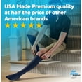 thumbnail image 6 of Made in USA - Compression Socks for Men Circulation 15-20mmHg - Navy, Medium, 6 of 9