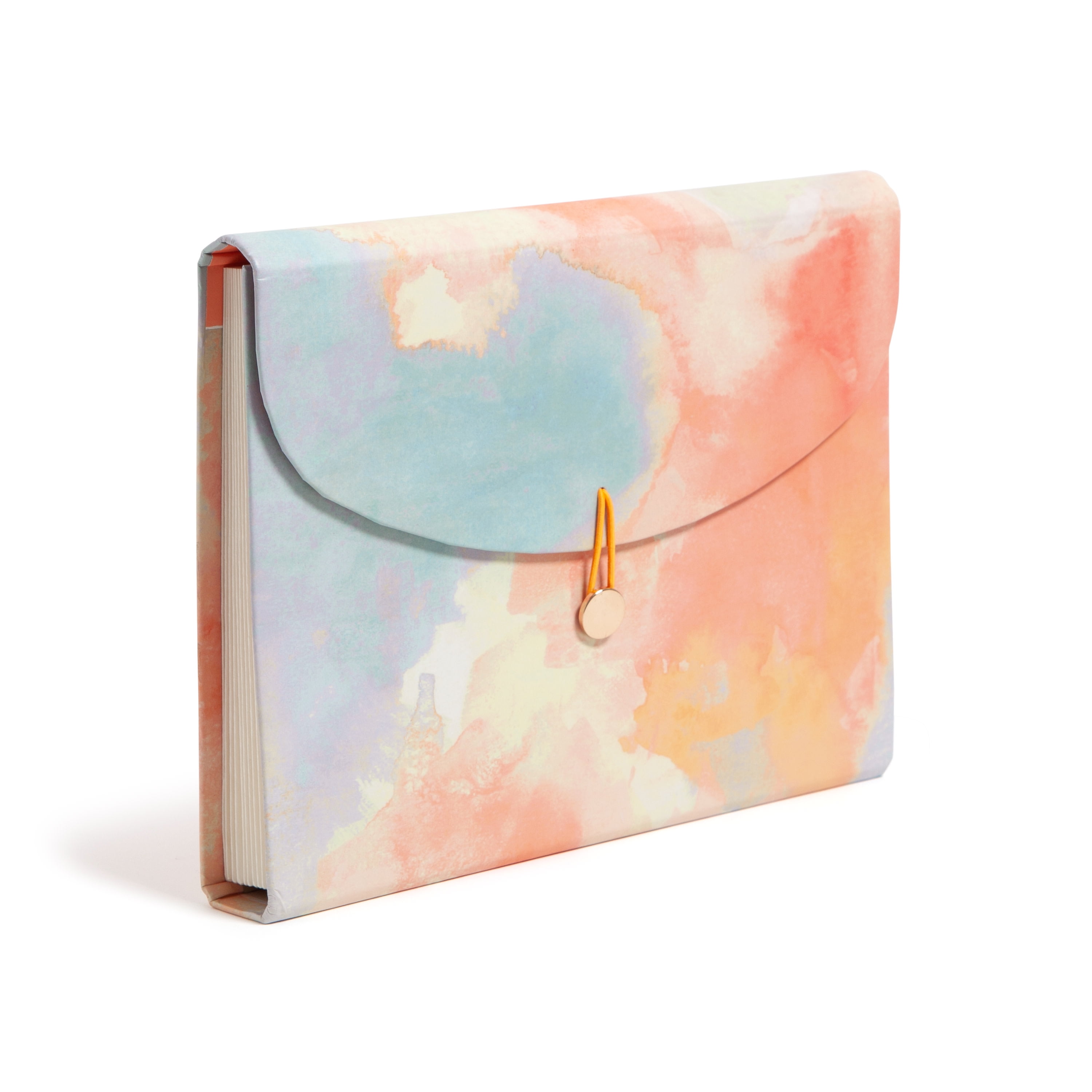 U Brands 13 Pocket Expandable File, 13 x 9.2 x 1.5 in., Artistic Touch Sky Blue, Assorted Colors