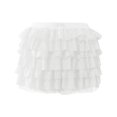 thumbnail image 3 of Womens Ruffle Lace Shorts - Elastic Waist Bow Front Micro Boyshorts - Cute Sweet Style for Party Sleepwear, 3 of 3