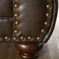 thumbnail image 5 of Faux Leather Upholstered Chair & , Style, Brown, Traditional Living Area And Deep , American Room, 5 of 6