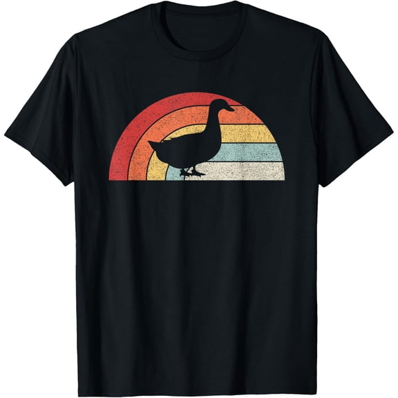 men and women can wear,Vintage Retro Cute Duck Lover Gift T-Shirt