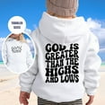 thumbnail image 2 of LUOGENLI Hoodies Girls Sweatshirts Size 10-12 Boys and Girls Casual Loose Cute Print Long Sleeve Hoodie Sport Sweatshirts for Girls 7-8 6-7 Girls Sweatshirt Size 6-7 White 8-10 Years, 2 of 5