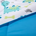 thumbnail image 6 of Sleep Zone Kids Full/Queen Bedding Comforter Set - 7 Pieces Super Cute & Soft Bedding Sets & Collections with Comforter, Sheet, Pillowcase & Sham - Fade Resistant Easy Care (Cute Dino), 6 of 7