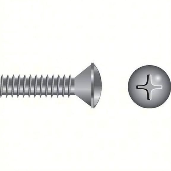 SeaChoice 00427; 3/8-16X 2-1/2 Phillips Head Oval Machine Screw Stainless Steel 10