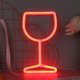 thumbnail image 1 of Luz de neón LED Copa de vino Noche USB Navidad Niños Habitación Decoración Rojo, 1 of 9