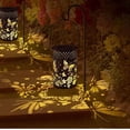 thumbnail image 4 of Solar Butterfly Lamp iron hollow lantern outdoor waterproof courtyard decoration solar projection lamp -, 4 of 5
