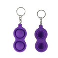 thumbnail image 1 of (Purple) Simple Dimple Key Chain Pressure Stress Relief Anxiety Reduced Adult Kids Toys, 1 of 1