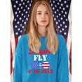 thumbnail image 2 of Stayin' Fly On 4Th July Sweatshirt Women -Image by Shutterstock, Female Small, 2 of 4