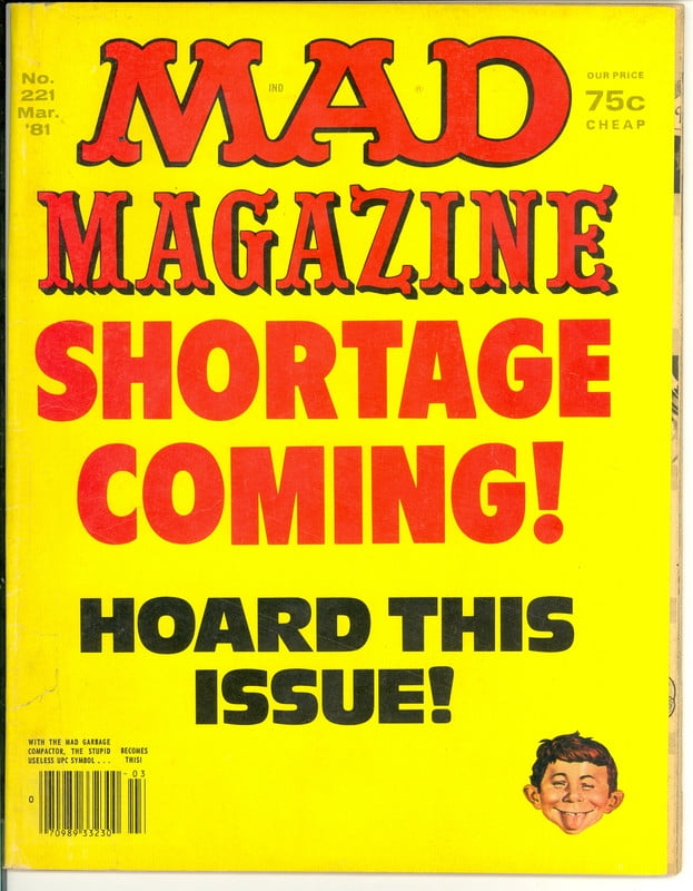 MAD Magazine Vintage Collectible #221 MARCH 1981