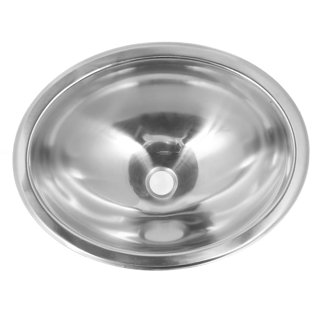 Fregadero de RV Oval, 446x346x150 mm de gran Capacidad de gran Capacidad RV Lavado Manual Salida de Alcantarilar de 40 mm Para Caravanas para botes