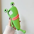 thumbnail image 3 of for iPhone 11 Kawaii Phone Case 3D Cartoon Cute Frog Phone Case Soft Silicone Unique Fun Cover Case for Women Girls Slim Fit Anti-Drop Protective Case for iPhone 11 Green, 3 of 8