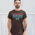 thumbnail image 3 of Tee Hunt Grandpa is Like a Dad Only Cooler T-Shirt Granddad Father's Day Men's Tee, Brown, XX-Large, 3 of 5
