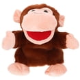 thumbnail image 1 of Marioneta de mano de mono de dibujos animados Marioneta de mano de animal de peluche flexible Marioneta de narración interactiva, 1 of 6