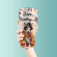 thumbnail image 3 of Happy Thanksgiving Bull Terrier Welcome Thankful Fall Autumn Pumpkin 30oz Stainless Steel Tumbler Insulated Cup with Lid Bully Dog Lovers Gifts Idea - 02021, 3 of 5