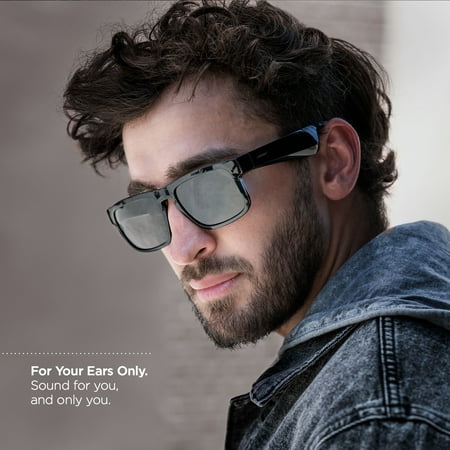 Bose - Frames Tenor — Rectangular Bluetooth Audio Sunglasses - Black