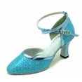 thumbnail image 4 of XIHAHA, nuevos zapatos de baile latino para mujer y niña, zapatos de salón de Tango, cómodos zapatos de baile de barra con tiras, zapatos suaves de moda para mujer, 4 of 5