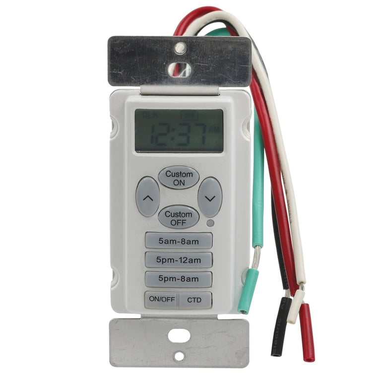 Prime Wire & Cable 3001322 EZ-Set Indoor Digital in Wall Timer