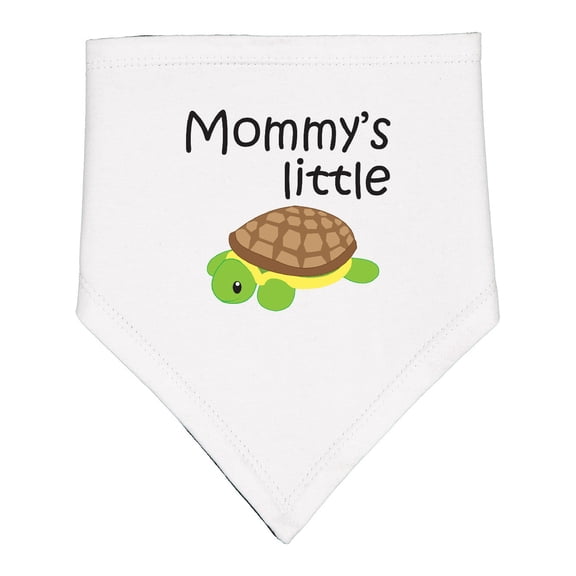 Inktastic Mommy's Little Turtle Baby Bandana Bib