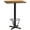 Natural, variant on Flash Furniture 24'' x 30'' Rectangular Walnut Laminate Table Top with 22'' x 22'' Bar Height Table Base and Foot Ring