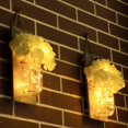 thumbnail image 3 of Mason Jar Scence Wall Art decoración del hogar con temporizador LED - Iluminación Country Farm Night Light decoración, jarrones decorativos para cocina, baño, dormitorio, suelo, oficina TUNC Sencillez, 3 of 3