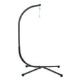 thumbnail image 6 of Furniture of America Sway UV-Resistant Foldable Patio Swing Chair with Stand, Dark Gray, 6 of 19