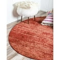 thumbnail image 2 of Unique Loom Del Mar Collection Tapis Rond Transitionnel Contemporain, 8 Pieds, Terre Cuite/rouge, 2 of 2