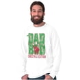 thumbnail image 4 of Funny Dad Bod Christmas Edition Men's Big & Tall Long Sleeve Graphic Tee Brisco Brands 2X, 4 of 5