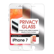 Privacy Tempered Glass Screen Protector for Apple iPhone 8, 7, 6 (0.8mm) by Cellet