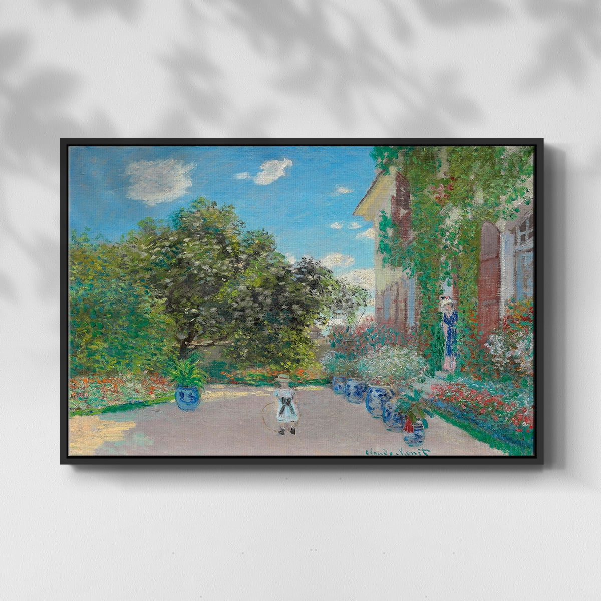 Vintage Landscape-CVI By Wexford Home Framed in Black Wood Gallery Wrapped Canvas 17 in. x 25 in.