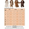 thumbnail image 2 of Frontwalk Women Long Sleeve Sherpa Jacket Winter Warm Outwear Ladies Lapel Travel Fleece Fuzzy Coat Coffee 2XL, 2 of 3
