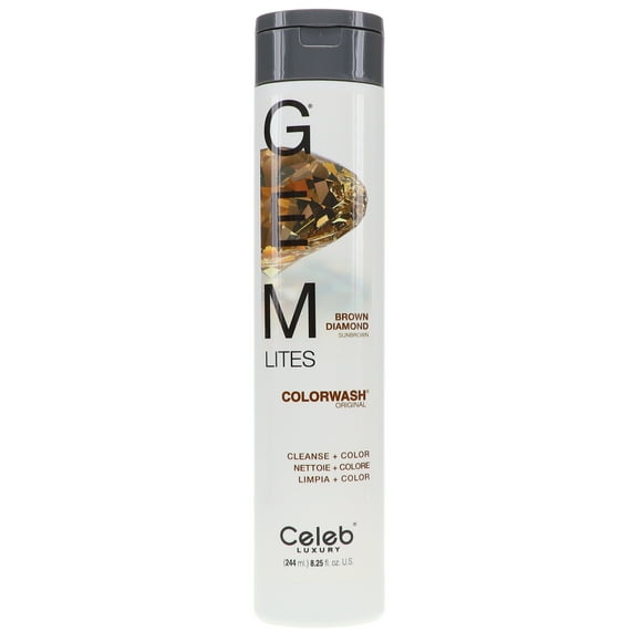 Celeb Luxury Gemlites Brown Diamond Colorwash Champú 8.25 oz Celeb Luxury Celeb Luxury Gemlites Brown Diamond Colorwash Champú 8.25 oz