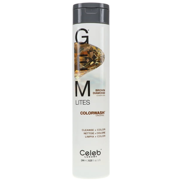 Celeb Luxury Gemlites Brown Diamond Colorwash Champú 8.25 oz Celeb Luxury Celeb Luxury Gemlites Brown Diamond Colorwash Champú 8.25 oz
