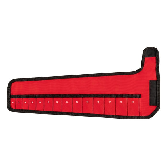 TEKTON 14-Tool Stubby Combination Wrench Pouch (6-19 mm) | OTP21206 | Made in USA