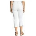 thumbnail image 2 of Nine West Women's Stretch Relaxed Leg Chrystie Capri Pants (White, 8), 2 of 3