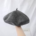 thumbnail image 1 of LinYooLi Ishihara Rimi Hat Vintage British Wool Beret Thick Japanese Painter Hat Korean Version Versatile Pumpkin Hat Girl, 1 of 9