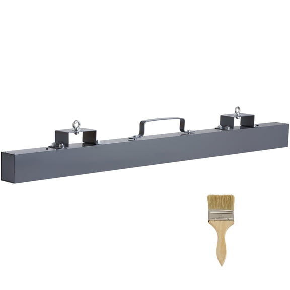 KFFKFF 48-Inch Hanging Magnetic Sweeper, 80 LBS Magnetic Forklift Sweeper with Steel Construction for Collecting Nails, Bolts, and Metal Debris